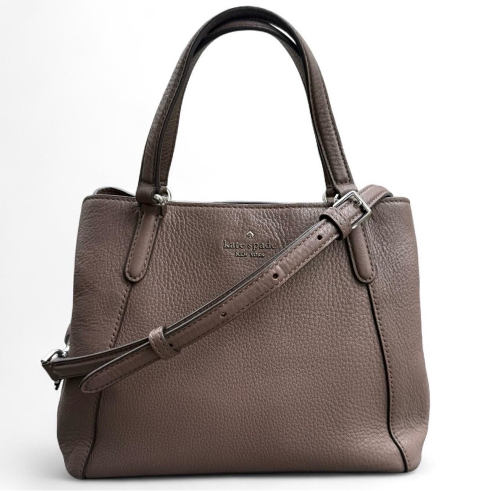KATE SPADE Jackson Satchel or Crossbody in Brownstone | Neutral Taupe Minimalist